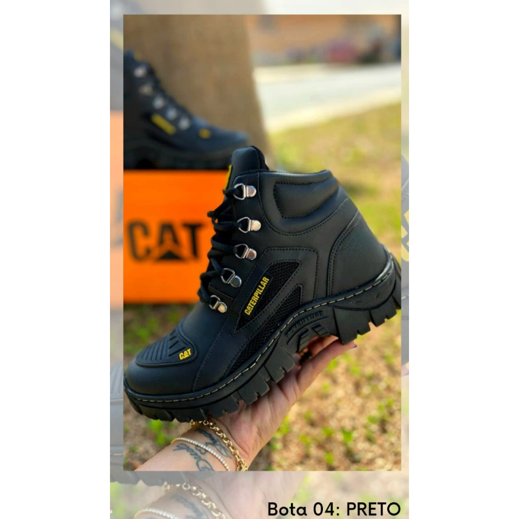 Bota Caterpillar Adventure Masculina Ref 04 em Lona Reforçada Promoção Envio Imediato