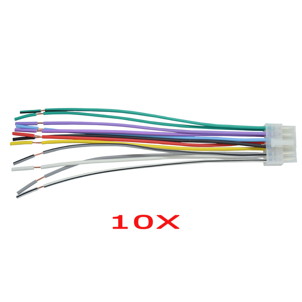 Kit 10 Chicotes p/ Rádio Pionner 346 Antigo 323/ 346/436/523.