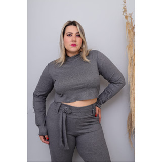 Conjunto Over Cropped E Calça - LEIA A DESCRIÇÃO Moda Plus Size