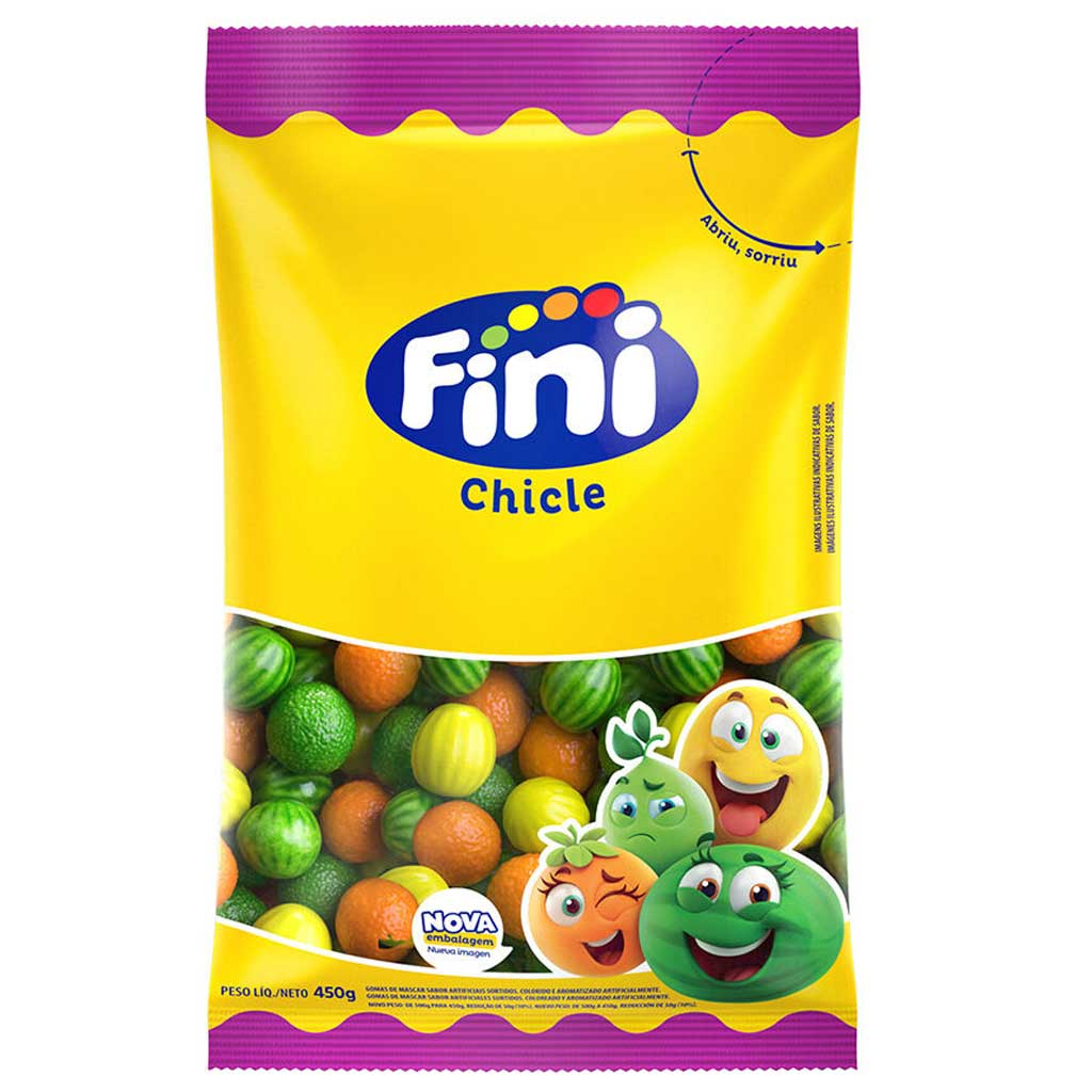 Chiclete Salada de Fruta 450g - Fini
