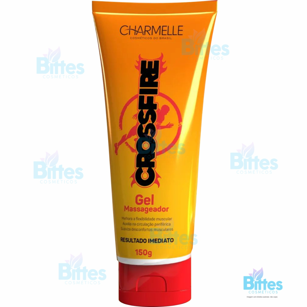 GEL MASSAGEADOR CORPORAL CROSSFIRE CHARMELLE COSMÉTICOS DESCONFORTO MUSCULAR em Oferta na Shopee