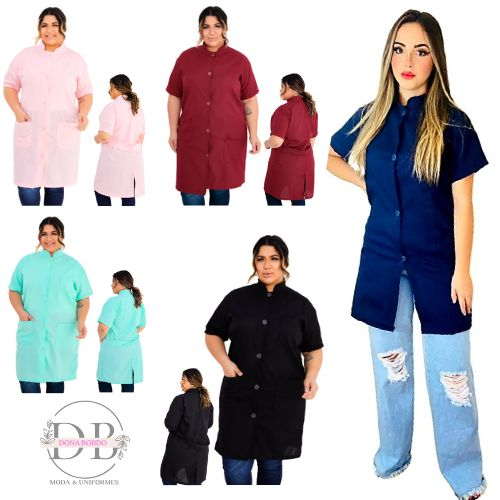 Jaleco Unissex Oxford Laboratórios E Hospitais Plus Size 40