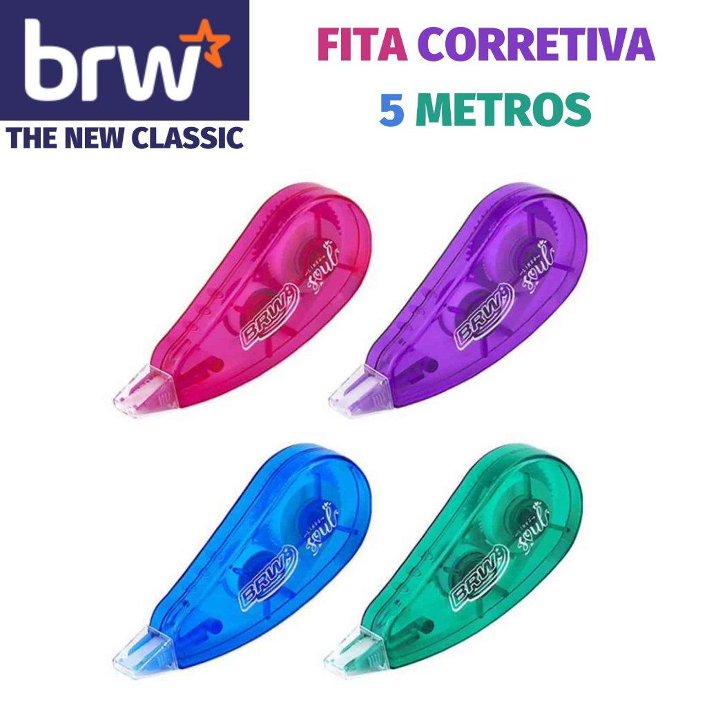 Fita Corretiva BRW 5 Metros - Kit ou unidade em Oferta na Shopee