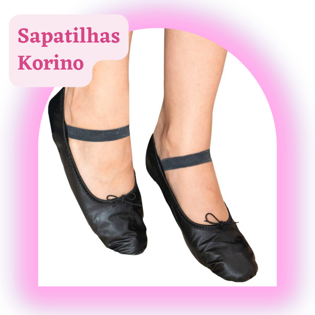Sapatilha de ballet meia ponta para iniciantes em korino lavavel de otima qualidade envio imediato