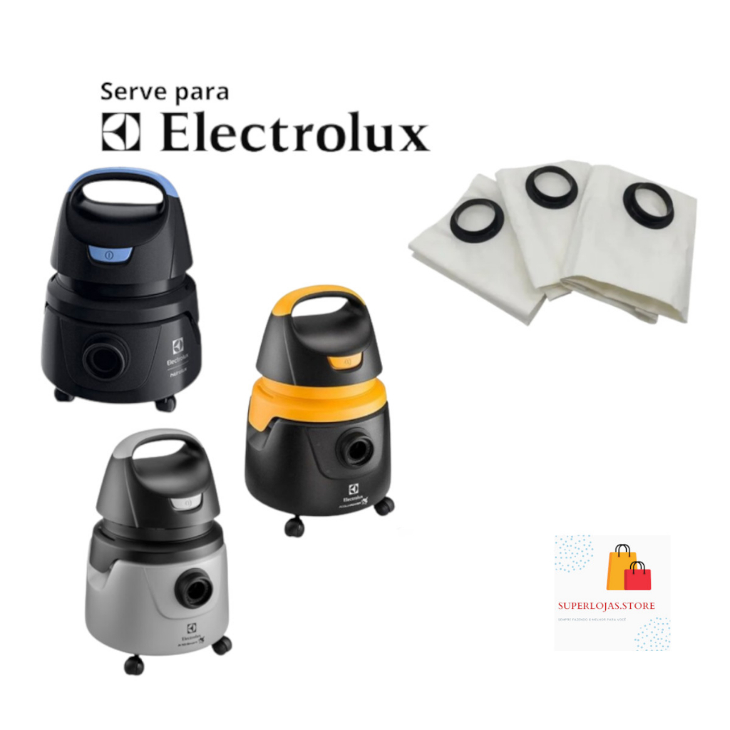 Saco Para Aspirador de Pó Electrolux AWD01 Com 3 Un