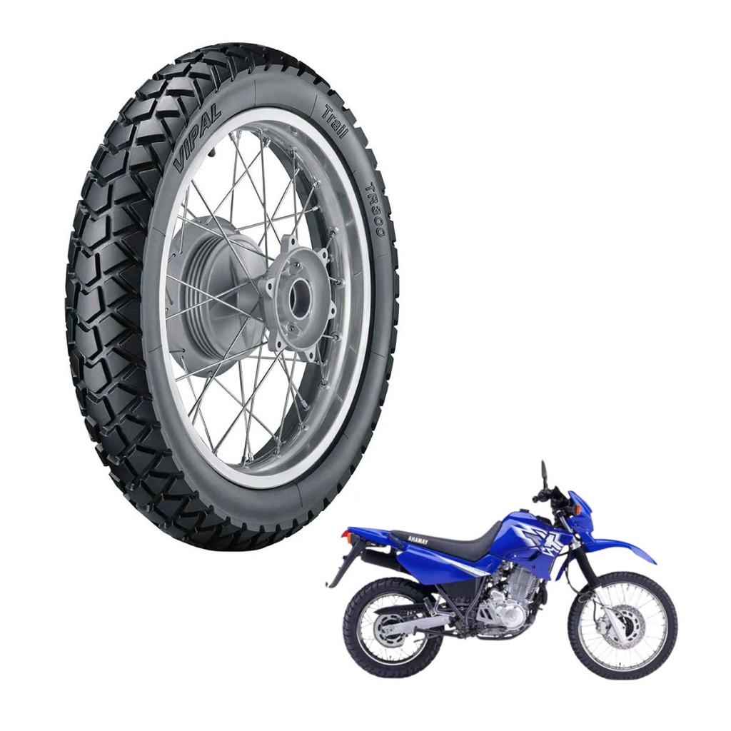 Pneu Vipal TR 300 Traseiro 130/80-17 Para Moto XT 660 XT 600 BMW G 650 GS - Brandy