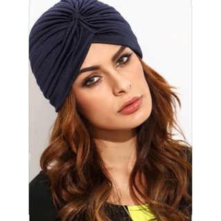 Turbante touca estilo indiano para cabelo/ feminino/ elástico fechado