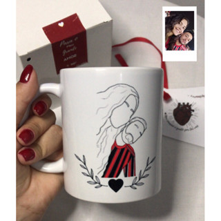 Caneca personalizada com traços de foto