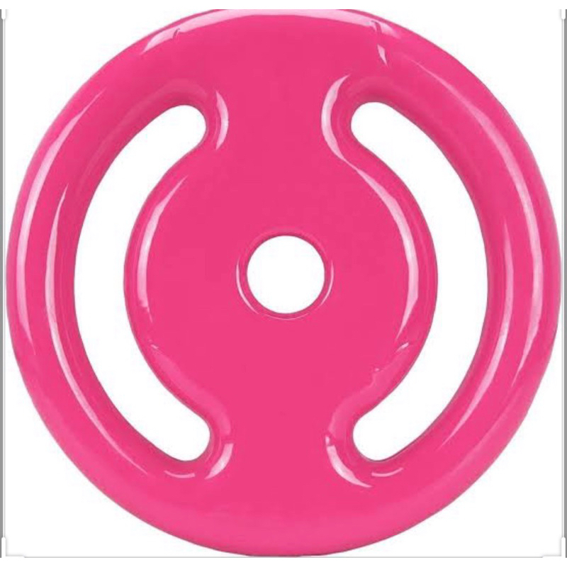 Anilha emborrachada 10kg rosa