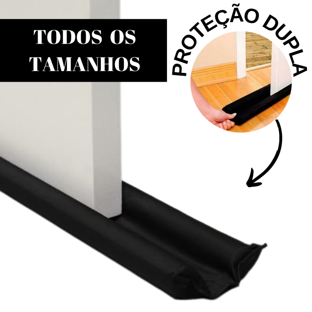 Veda Porta 70 cm até 1,20cm  Rolinho Protetor de Porta Contra Insetos Impermeável em Oferta na Shopee