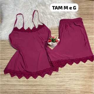 Baby Doll Microfibra Feminino Pijama com Detalha em Renda Sexy Short Doll em Oferta na Shopee