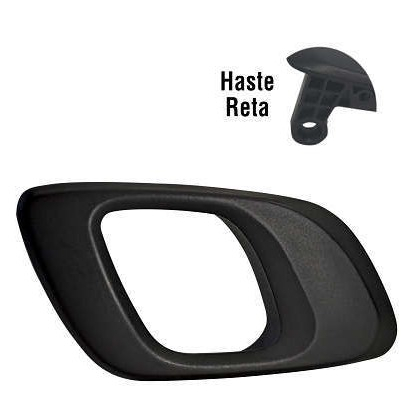 Maçaneta Interna Porta Dianteira Traseira Preto Direita Haste Reto Renault Kwid 2016 2017