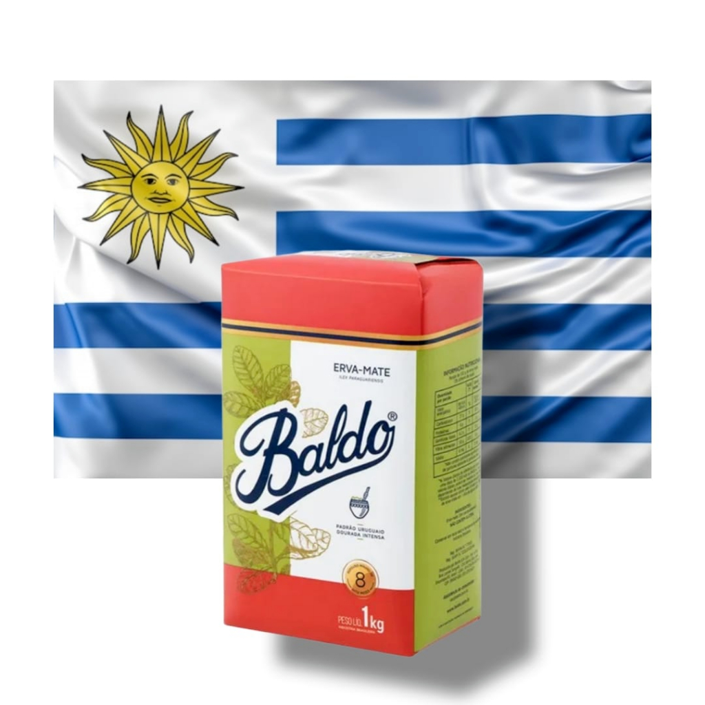 Erva Mate Chimarrão Yerba Mate Baldo Padrão Uruguaio - 1kg