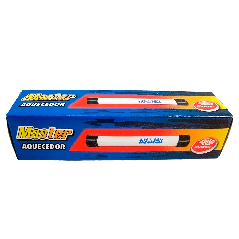 Aquecedor Master 50W - 110V  O aquecedor Master é versátil, podendo ser ser ligado a um termostato para controlar a temperatura. Se você optar por utilizar o termostato é aconselhado usar 1w de potência do aparelho para cada litro de água. Sem o termostat