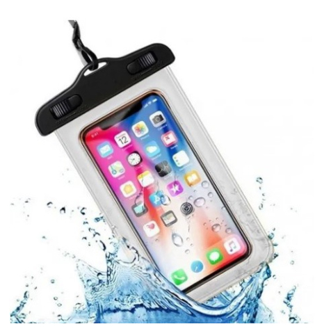 Kit 3 Capa Bolsa Prova Dágua Impermeável Celular Transparente Universal