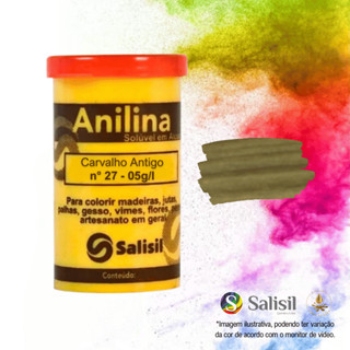 Anilina em Pó Carvalho Antigo Solúvel em Álcool Salisil 8g