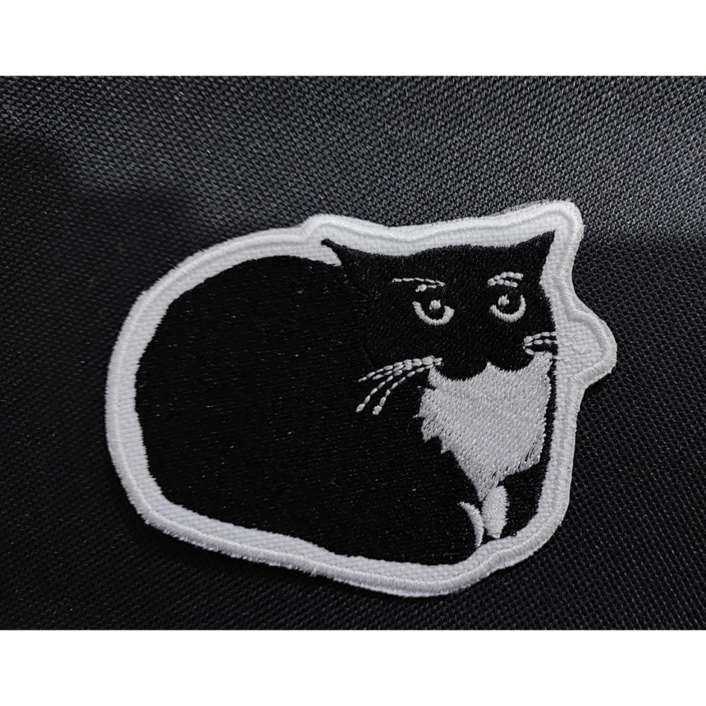 Maxwell the cat meme gato gordo patch bordado