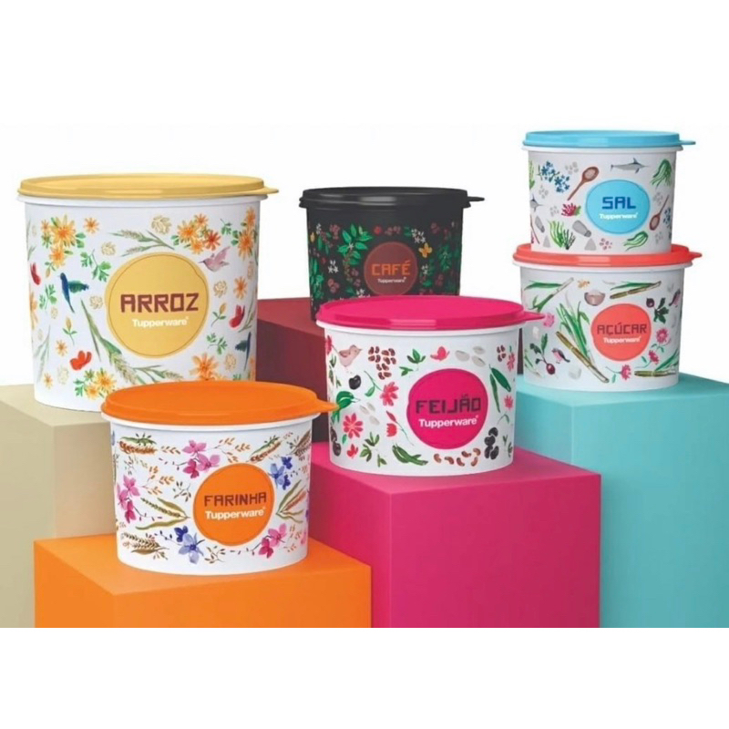 Tupperware Caixa de Mantimentos linha Floral