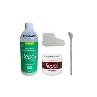 Amaciante Cuticulas 500ml Repos + Creme Ureia 120g + Espatula 222 + 100 Botinhas em Oferta na Shopee