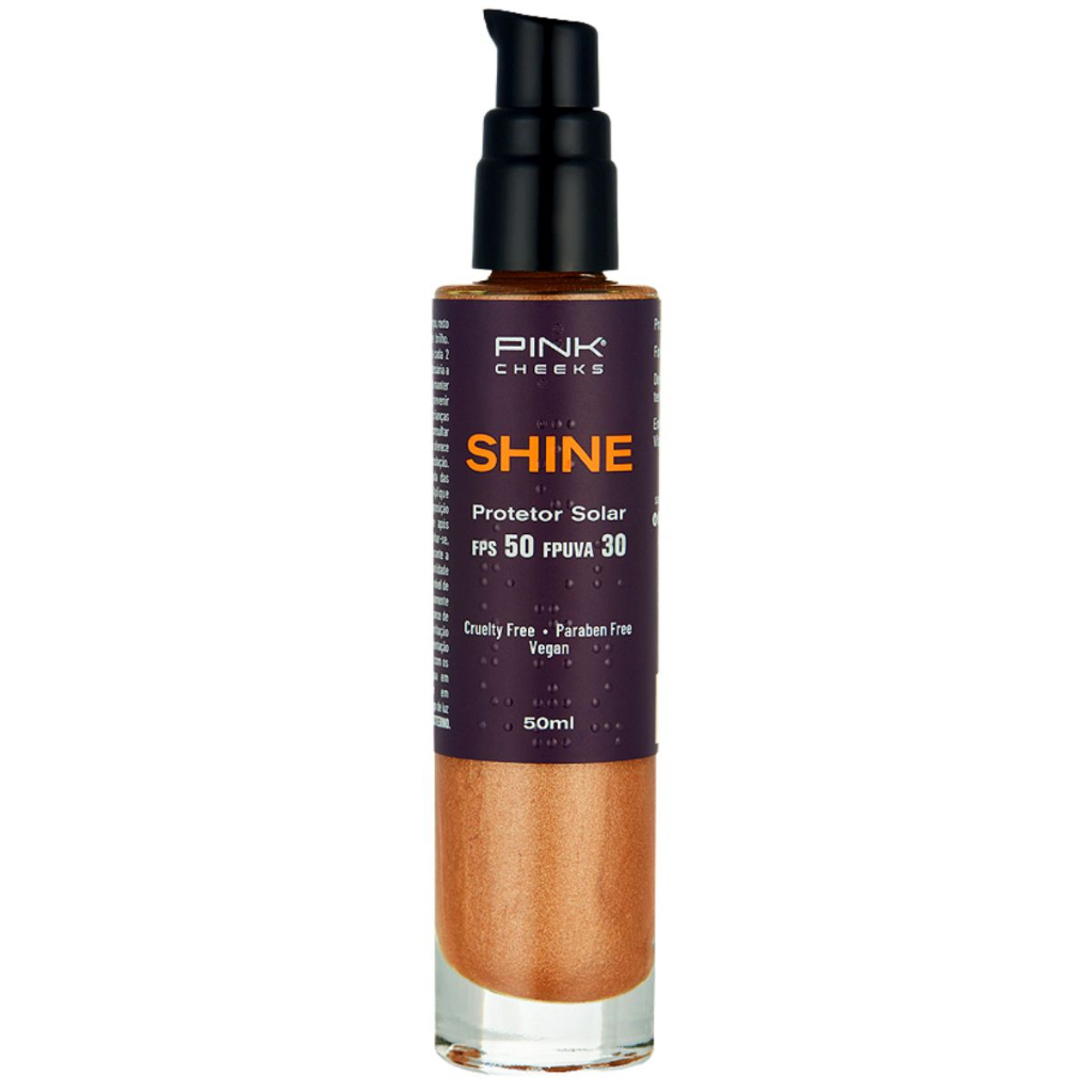 Protetor Solar Shine Dry Oil Iluminador Fps 50 - Pink Cheeks