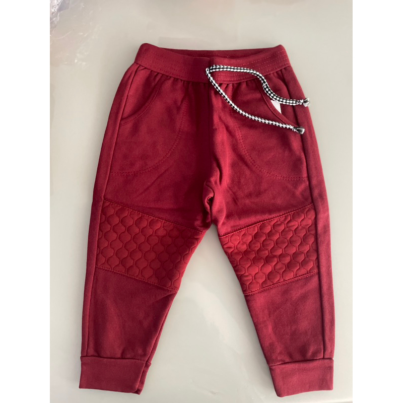 Calça de moletom jogger , flanelada com recorte para meninos infantil 1/2/3 em Oferta na Shopee
