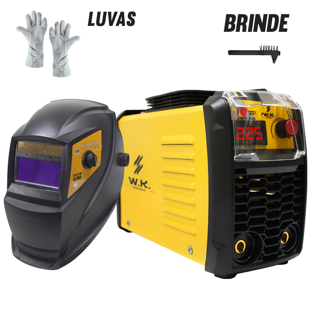 Inversora WK 225 + Máscara PCR-912 + Luva Couro - Home & Living
