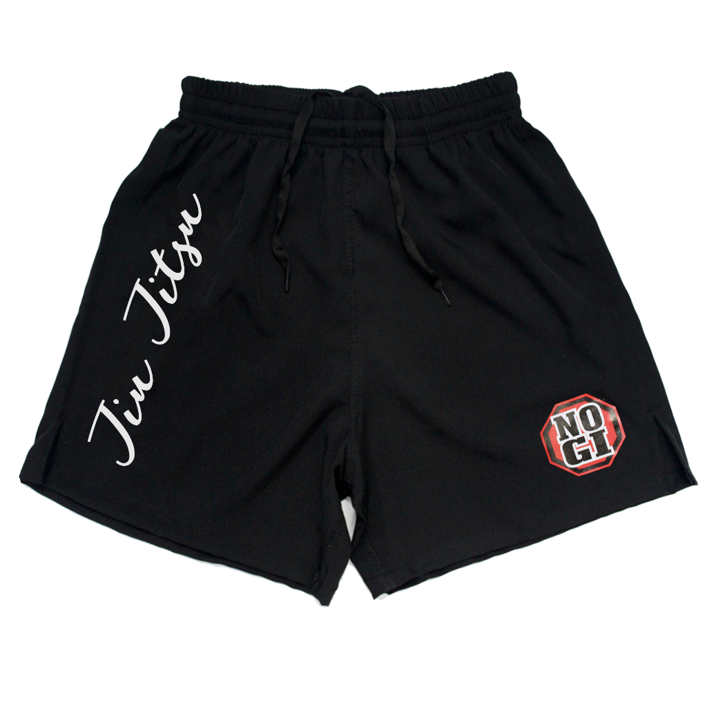 Kit 2 Short Bermuda Nogi Jiu Jitsu Com Corte Lateral Elastano Treino Academia MMA Ranger