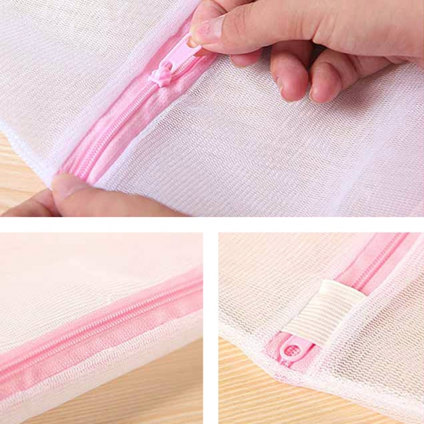 OFERTA KIT 3 Sacos Lavadora De Roupas Vários Tamanhos Cesto Especial Para Roupas Multiuso Universal