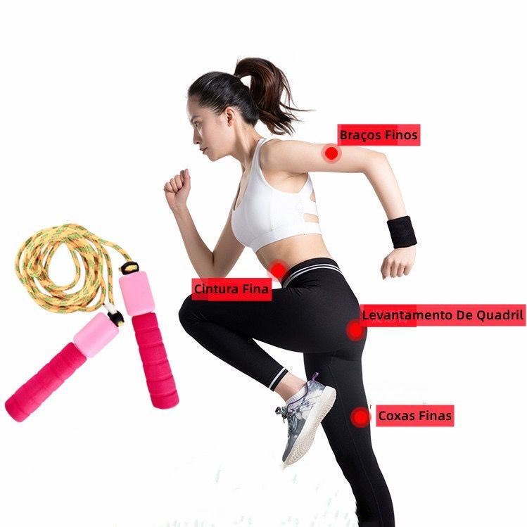 Corda De Pular Com Contador Exercicio Ajustável — imagem 2 de 2