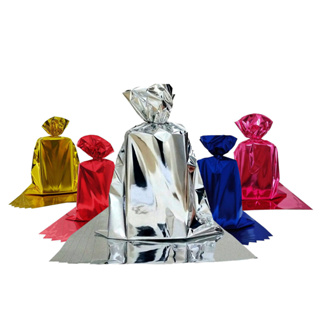 Saco de Presente Metalizado 25x37 com 50 unidades embalagem embrulho em Oferta na Shopee