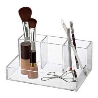 Porta Pincéis Organizador De Manicure Acrílico Organizador de acessórios para Alongamento de Cílios Extensão Pote porta escovinha Pads Suporte Pinças Acrílico Maquiagem em Oferta na Shopee