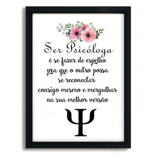 Placa Decorativa Consultório Psicologia 20x30 em Oferta na Shopee