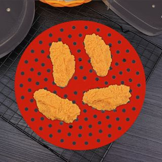 Protetor De Silicone Para Air Fryer Fritadeira - 20cm Em Formato Redondo | Oficial