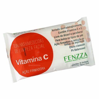 Lenço Demaquilante Fenzza Vitamina C, Toalha Umedecida De limpeza