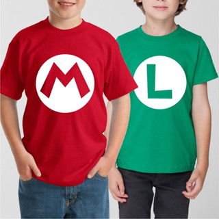 Kit Camisetas Infantil Mario Bros Luigi Conjunto Game Jogo Promoção Envio Imediato