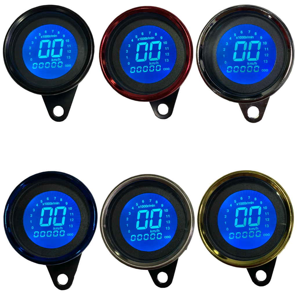 Painel Digital Moto Cafe Racer Chopper Custom Zeus (Universal)