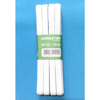 Elástico Dorlytex Branco Nº 10 com 10 metros