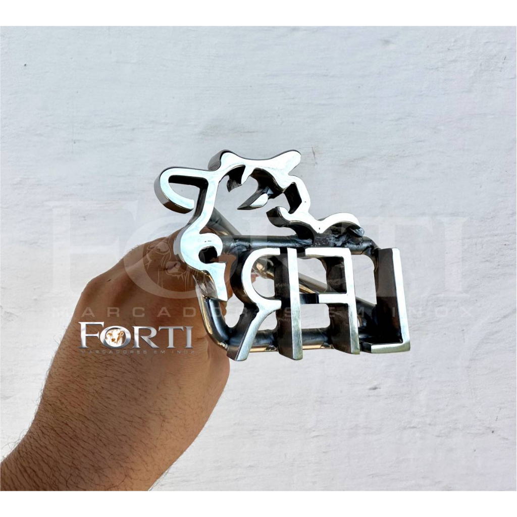 Marcador de Gado em Aço Inox 304 Personalizado | Ferro de Marcar Inox com Suas Iniciais | Promoção de Lançamento em Oferta na Shopee