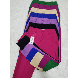 Calça de linho feminina8065