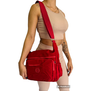 Bolsa Crosbody Lateral Transversal tactel Nylon Feminina Masculina KLP