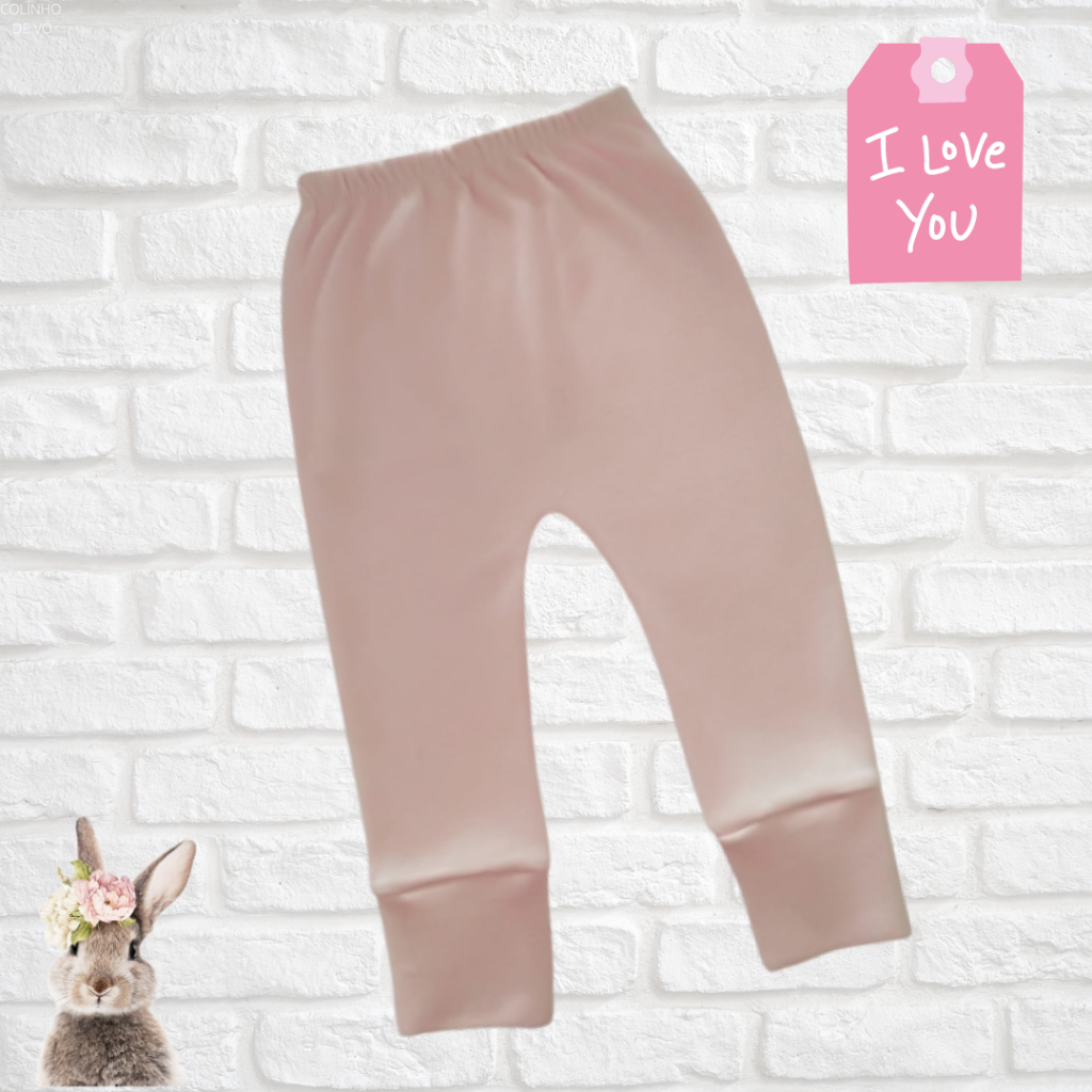 10 Culotes, Mijãozinho, Calça Para Bebê, com Pé Reversível 100% Algodão
