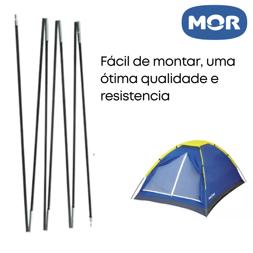 Varetas De Reposição Resistentes Barraca Iglu 3 Pessoas Mor em Oferta na Shopee