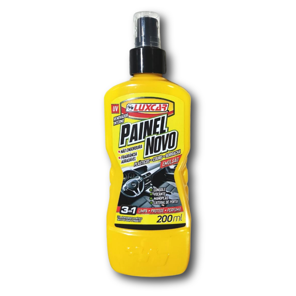 Renovador para Interior de veículos Painel Novo 3 em 1 Luxcar 200ml em Oferta na Shopee