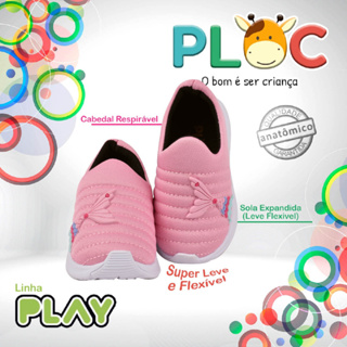 Tênis Menina - CRIANÇA - PLOC PLAY87 ROSA SEREIA em Oferta na Shopee