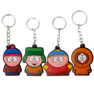4 Chaveiros Emborrachados Geek Nerd Fãs do Desenho South Park Kyle Kenny Cartman Stan em Oferta na Shopee