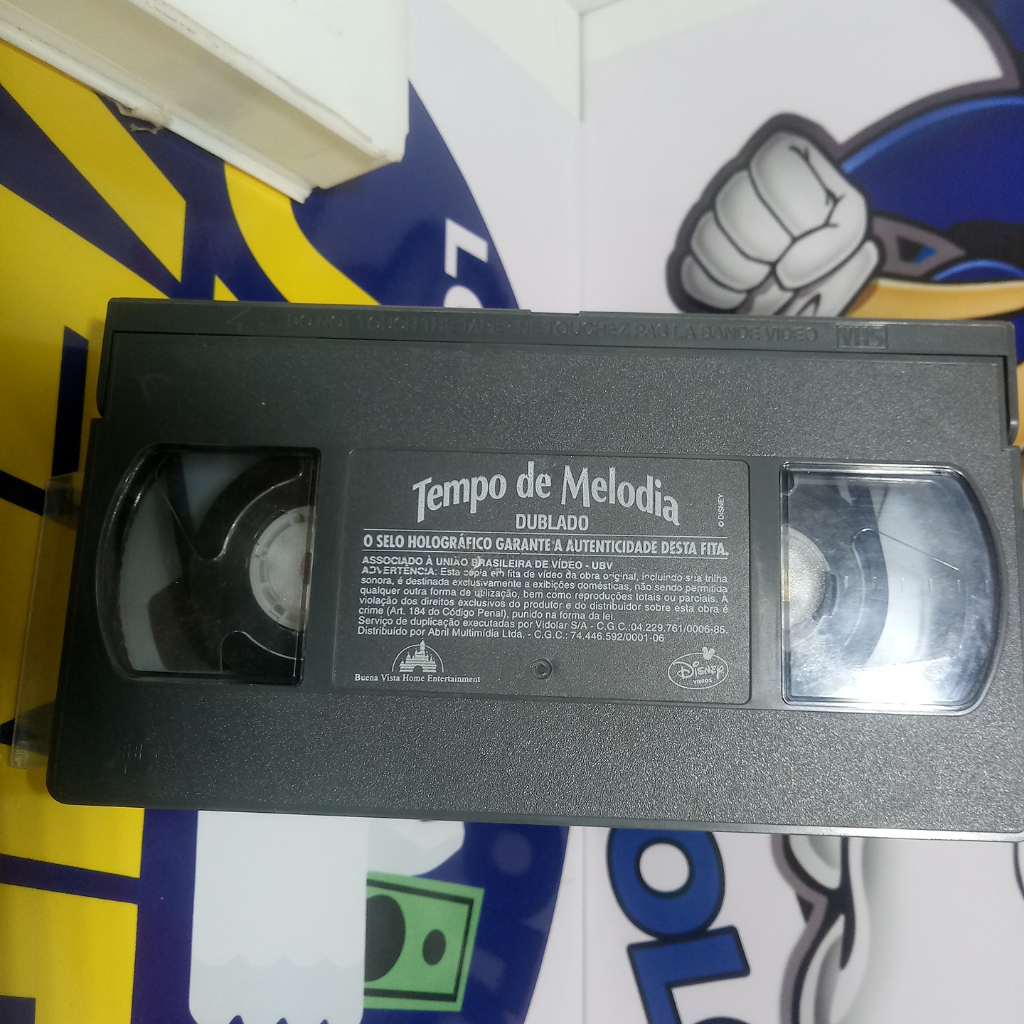 Filme Vhs Desenho Tempo De Melodia Original Dublado Disney
