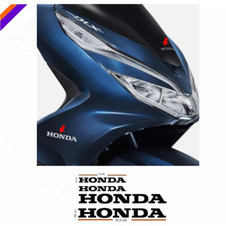 Kit Emblemas Laterais E Frontal Honda Pcx 150 - Sem Resina