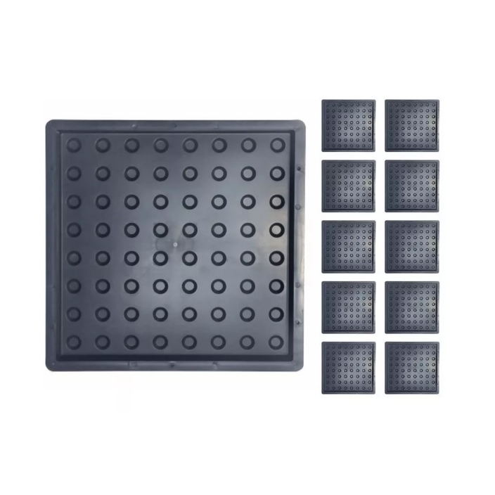 Kit 10 Formas Piso Tátil Alerta Bola 40x40 Deficiente Fp091 - Brasfort
