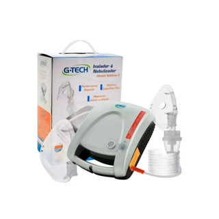 Inalador e Nebulizador NEBCOM V G-Tech - Prata