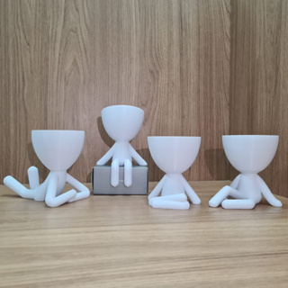 Kit 4 Vasos de Decoração (Robert Plant) 6cm - Suculentas, Cactus (Enfeite Artificial) em Oferta na Shopee